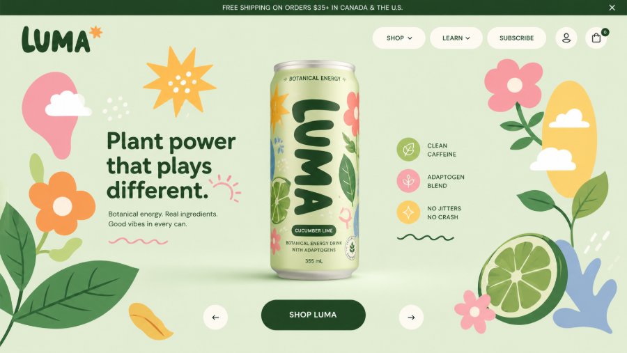 Luma — Botanical energy drinks